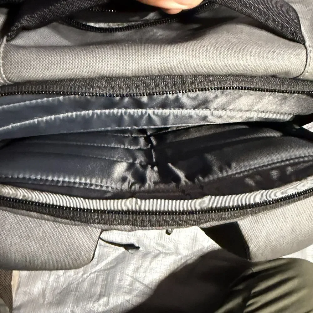 Timbuk2 Authority Laptop Backpack Gray Commuter Travel Bag Organizer Water Bottl